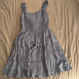 Lulus Blue Open Back Sundress — Medium